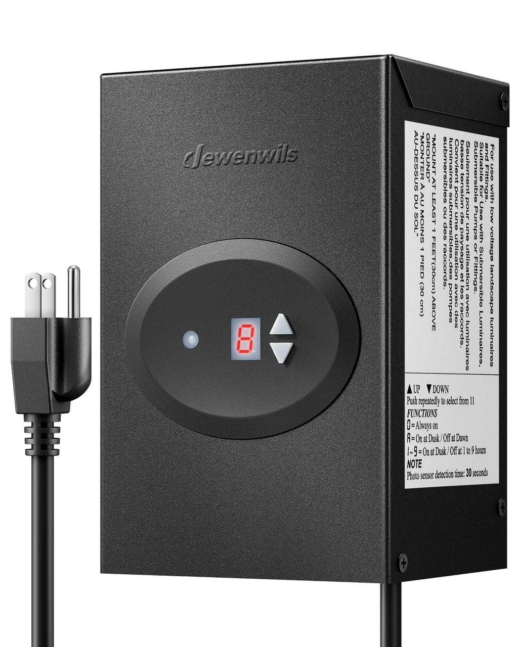 DEWENWILS 200W Low Voltage Landscape Transformer