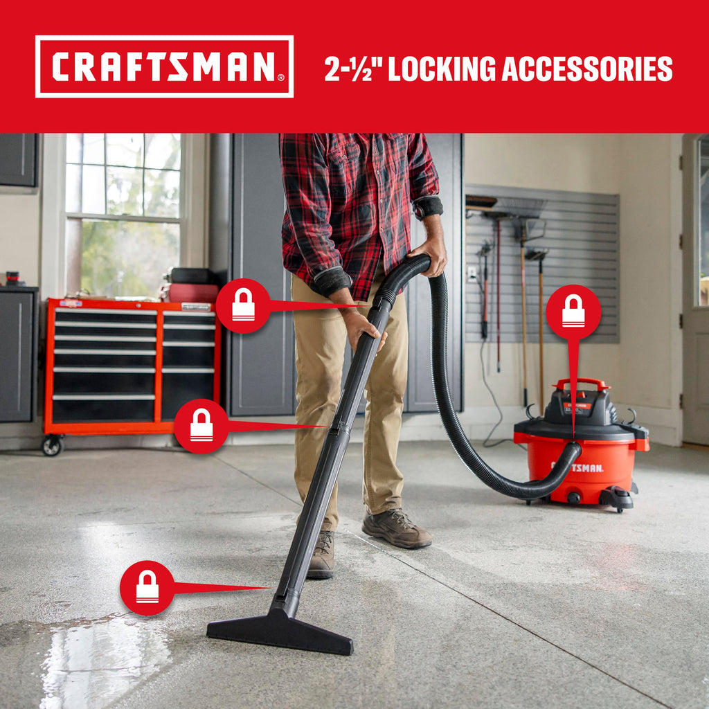 CRAFTSMAN CMXEVBE17594 12 Gallon 6.0 Peak HP Wet Dry Shop Vacuum