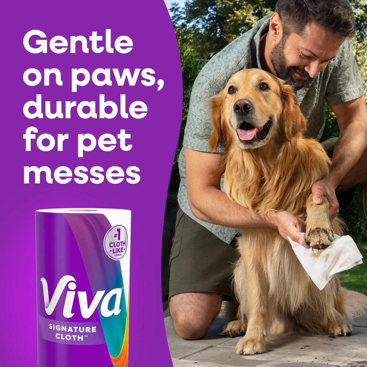 Viva Signature Cloth Paper Towels, 12 Family Triple, 141 Sheets per Roll
