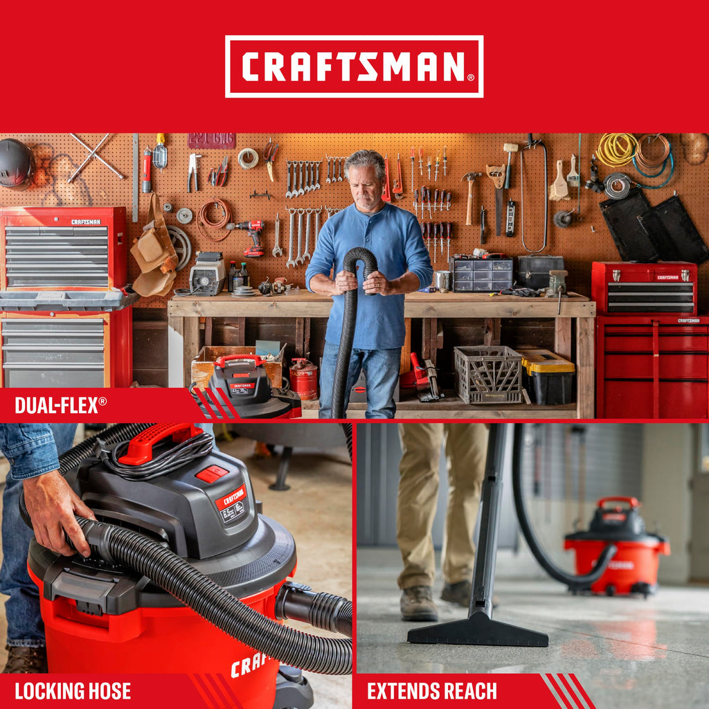 CRAFTSMAN CMXZVBE38759 2-1/2 in. x 20 ft. POS-I-LOCK Wet Dry Vacuum Hose