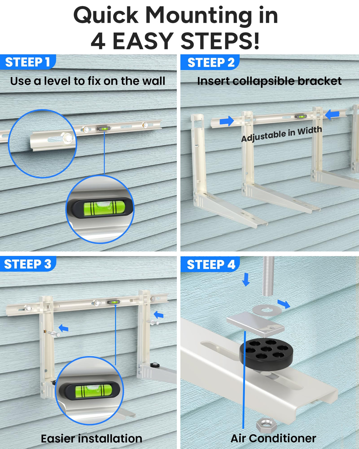 Mini Split Wall Mounting Bracket for 7000 BTU to 12000 BTU