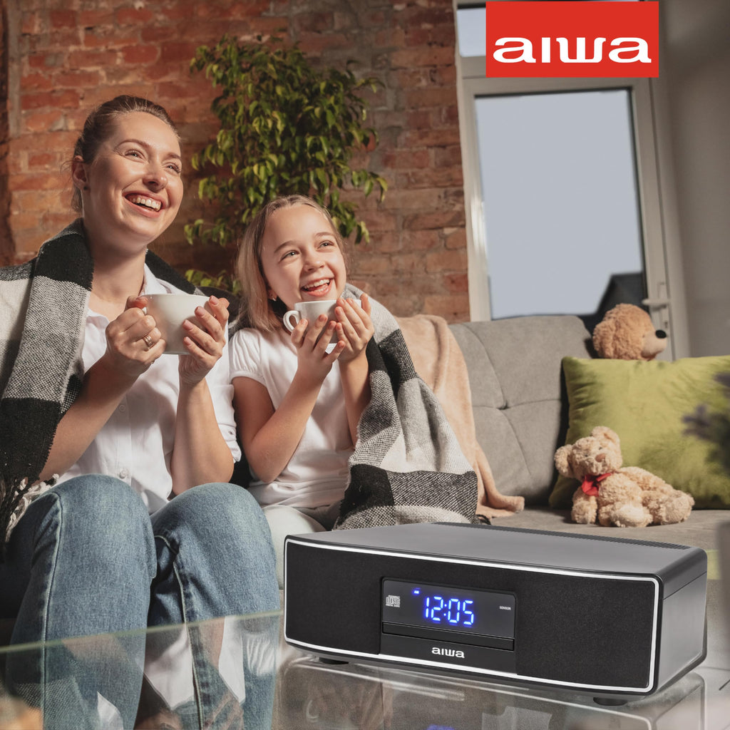 Aiwa - Exos 30W Home Speaker with CD Player, Bluetooth & FM Radio