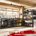 REIBII 2400 LBS Garage Shelving for Basement, Adjustable Shelving Unit
