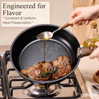 CAROTE 21pcs Pots and Pans Set Non Stick, Detachable Handle Cookware, Black