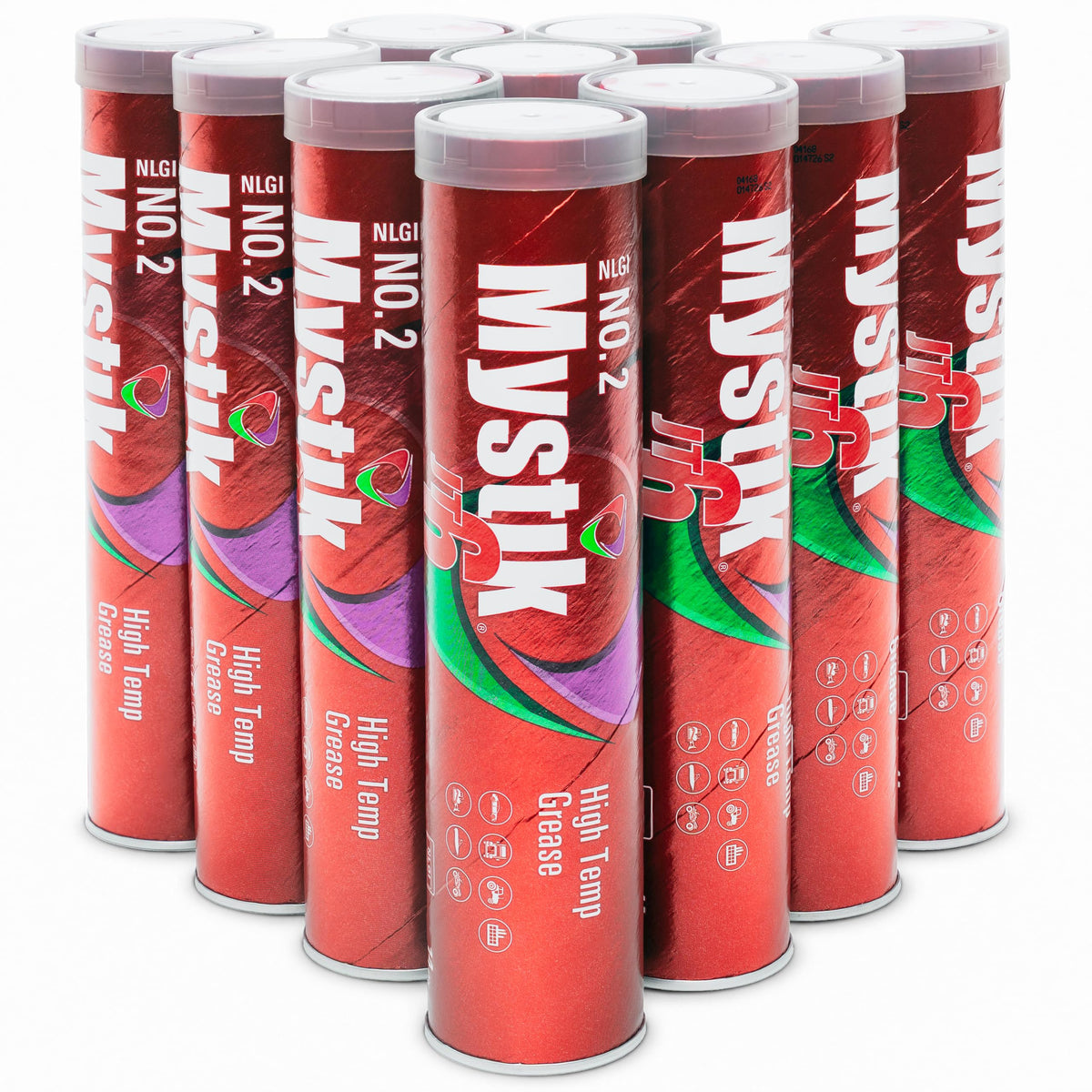 665005002080 JT-6 Multi-Purpose Hi-Temp Grease Cartridge, 14 oz (Pack of 10)