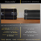 MaisonAir 20in Twin Airbed Premium Air Mattress with Coil Beam Support and Built in Pillow with Electric Air Pump