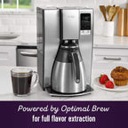 10-Cup Programmable Coffee Maker With Thermal Carafe And Strong Brew Selector