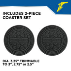 Goodyear 5-Piece Deep Dish All-Weather Rubber Floor Mats – Heavy Duty Waterproof Universal Trim-to-Fit Car, SUV & Truck Floor Liners – Black
