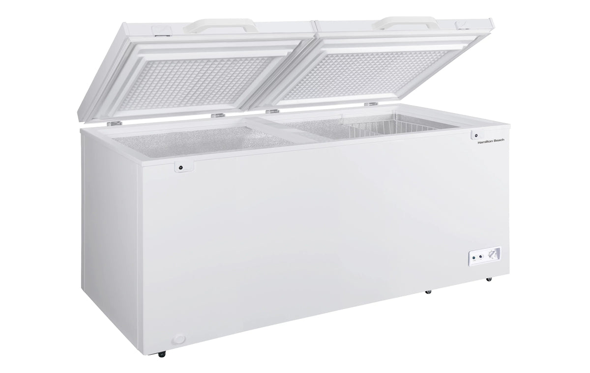 Hamilton Beach 17 Cu. Ft. Chest Freezer, Double Door, White - HBFRF1749