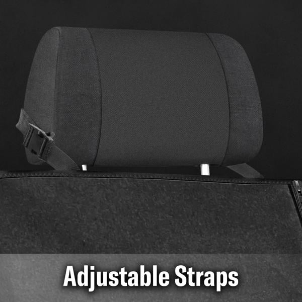 Genuine Dickies Quincy Pro-Grade Rear Bench Seat Cover for Cars, SUVs, and Crossovers, Black