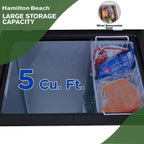 Hamilton Beach 5.0 Cu. ft. Garage Ready Chest Freezer, Dark Granite Finish