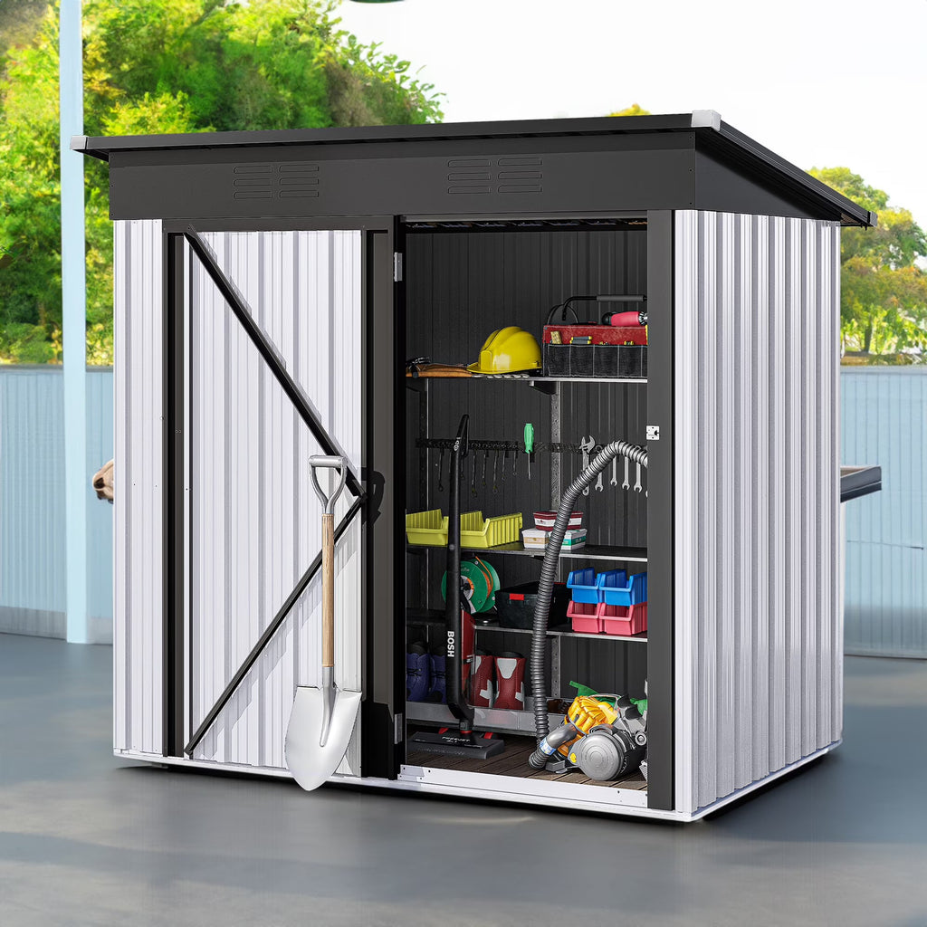 UFORIC Outdoor Storage Shed, 5 x 3 ft, Dark Gray