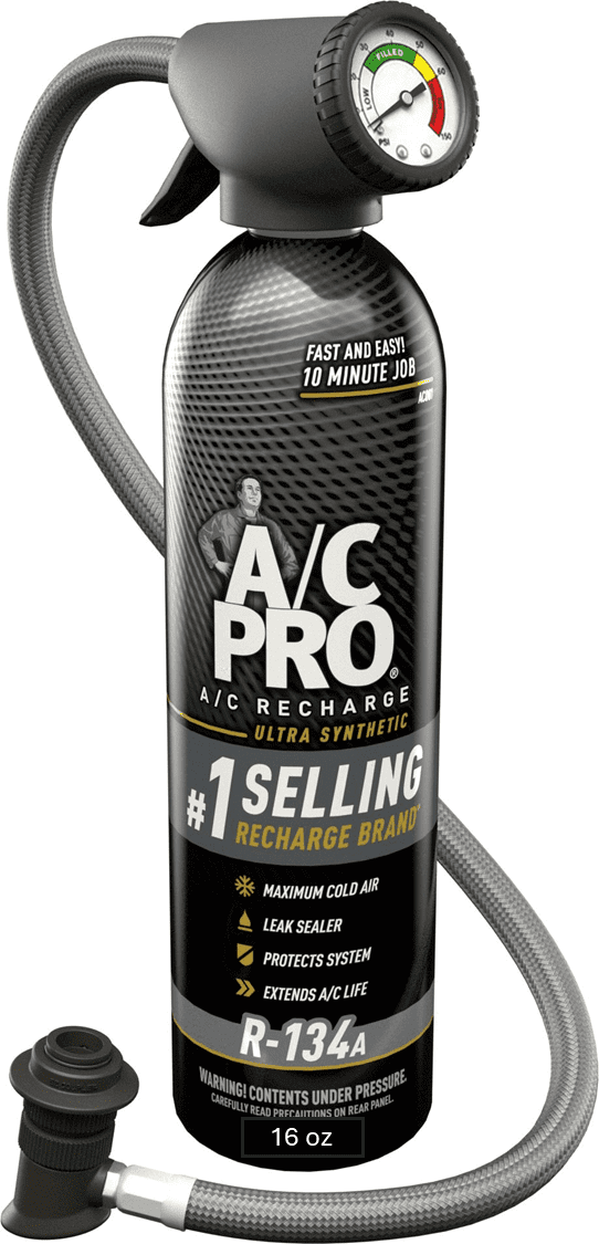 AC Pro r-134a 16oz Kit with Hose Gauge (CA Only)