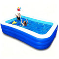 BN-LINK Inflatable Swimming Pool, 83’’ × 53’’ × 20’’ Large & Thickened Family Swimming Pool for Garden, Outdoor, Backyard, Suitable for Adults and