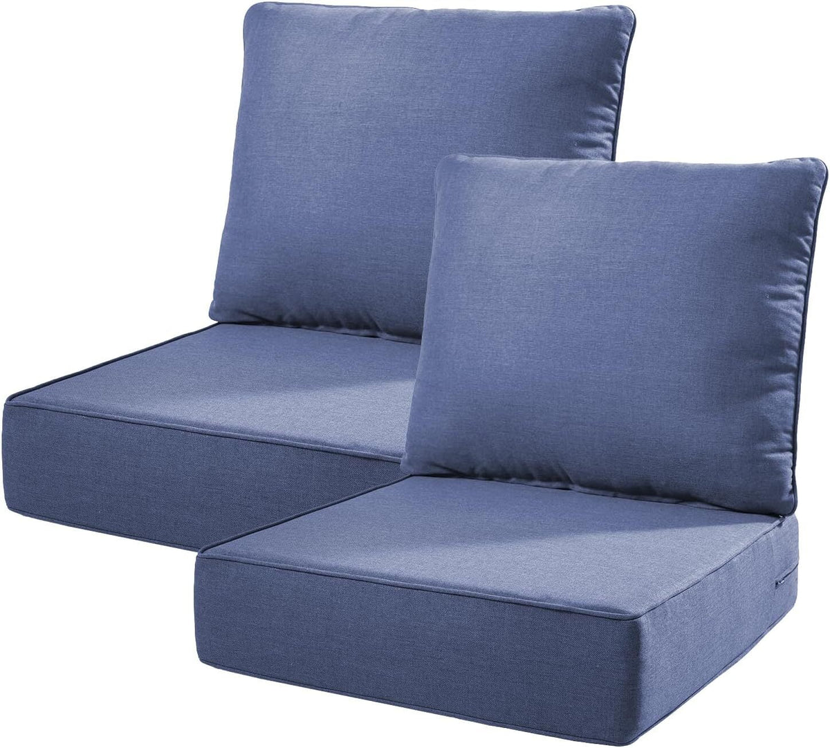 Bellefurn Outdoor Deep Seat Cushion 24 X 24 X 6 inch for Patio Furniture,Outdoor Chair Cushions Waterproof & Fade Resistant Patio Furniture Cushions
