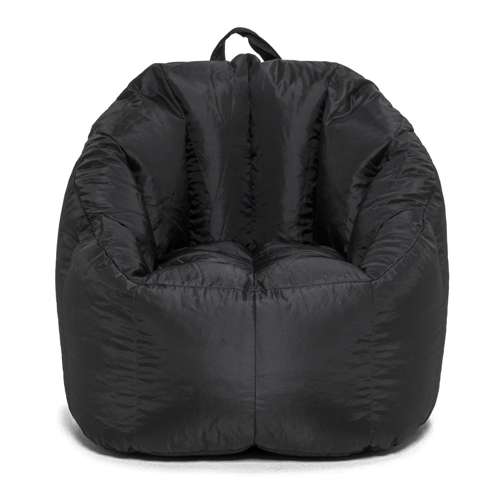 Big Joe Joey Bean Bag Chair for Kids/Teens, 2.5 ft Smartmax Lounge Chair, Easy-Clean & Lightweight, Black