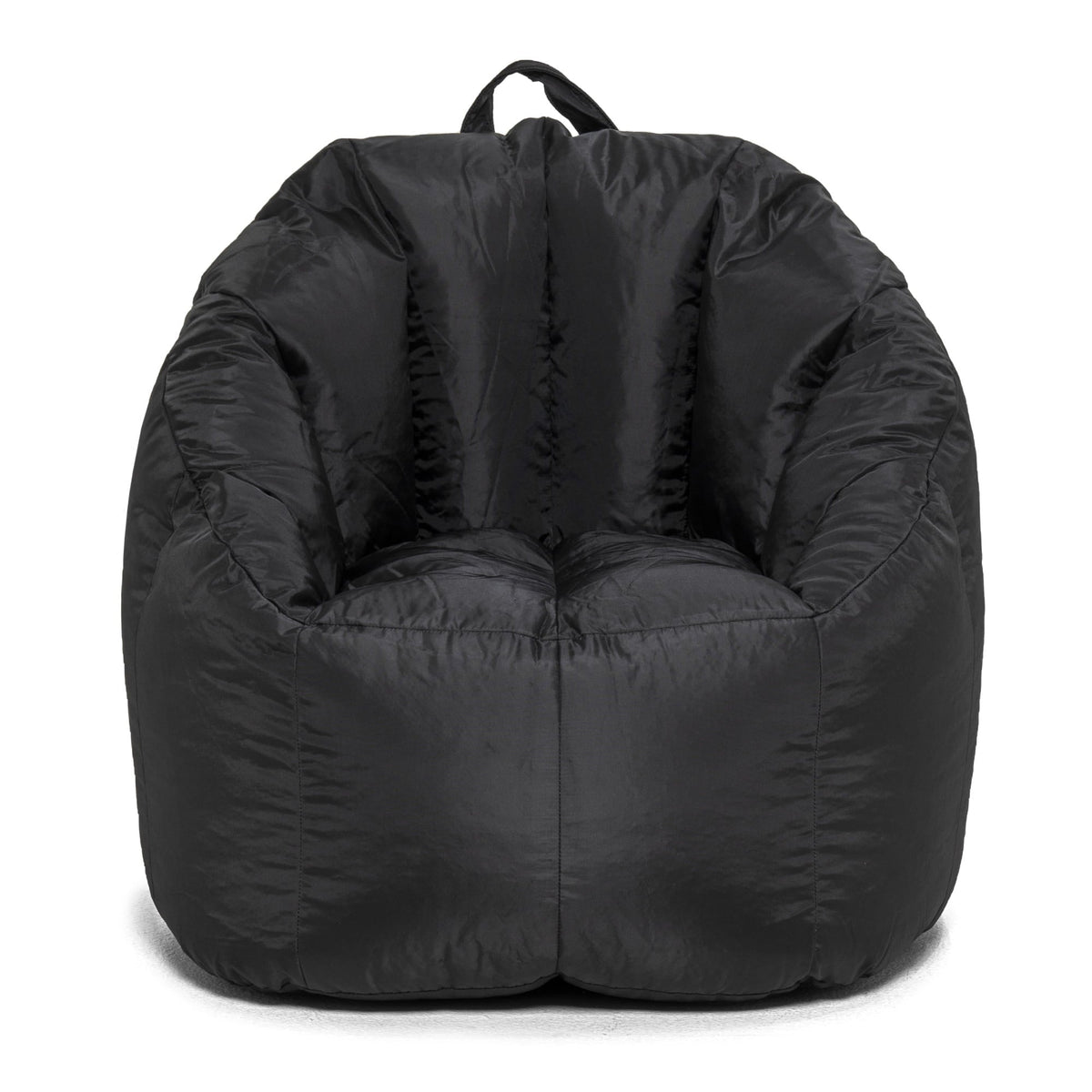 Big Joe Joey Bean Bag Chair for Kids/Teens, 2.5 ft Smartmax Lounge Chair, Easy-Clean & Lightweight, Black