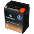 Chrome Battery Ytx14Ahl-Bs Power Sports Battery Replaces Etx15L Cytx14Ahl-Bs M62H4L 44005
