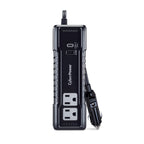 CyberPower M175XUC - 175W Black Power Inverter with 2 AC Outlets, 1 USB-C & 1 USB-A Port, 2.5 ft Cord