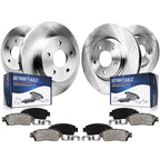 Detroit Axle - Brake Kit for 2011-2015 Hyundai Sonata 2011-2016 Kia Optima Front & Rear Disc Brake Rotors Ceramic Brakes Pads 2012 2013 2014