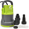 FLUENTPOWER 3/4 HP Submersible Utility Pump, 3500 GPH, Manual Control, 26.4 ft Cord, for Pool and Basement Draining