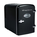 Frigidaire 9 Can Retro Personal Mini Fridge, 6L Portable Cooler with AC & 12V Car Adapter, Compact Beverage Cooler for Drinks, Skincare, and Snacks