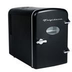 Frigidaire 9 Can Retro Personal Mini Fridge, 6L Portable Cooler with AC & 12V Car Adapter, Compact Beverage Cooler for Drinks, Skincare, and Snacks