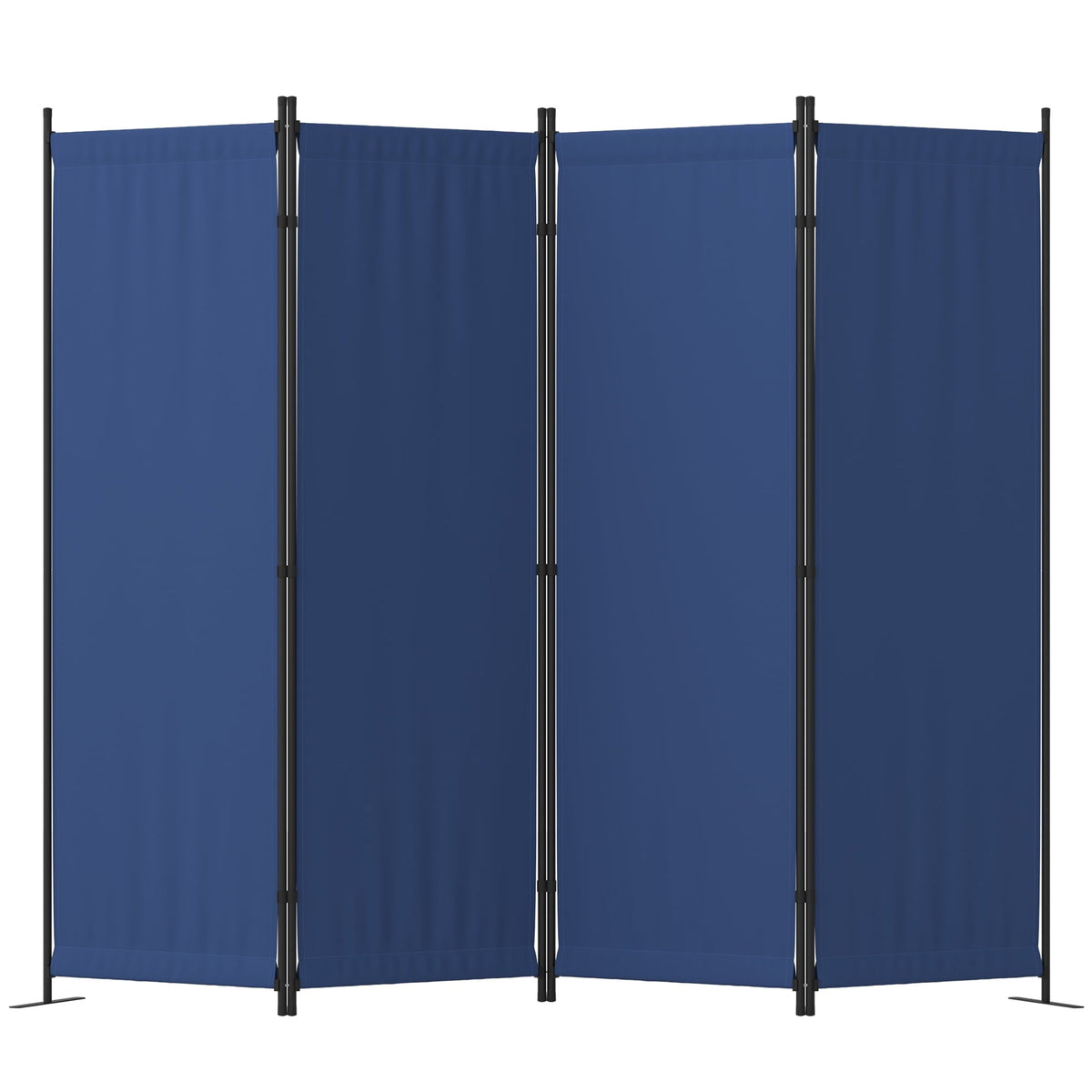 GOJOOASIS Room Divider, 4-Panel Folding Privacy Screen, 88in Portable Separating with Metal Feet, Partition Room Dividers