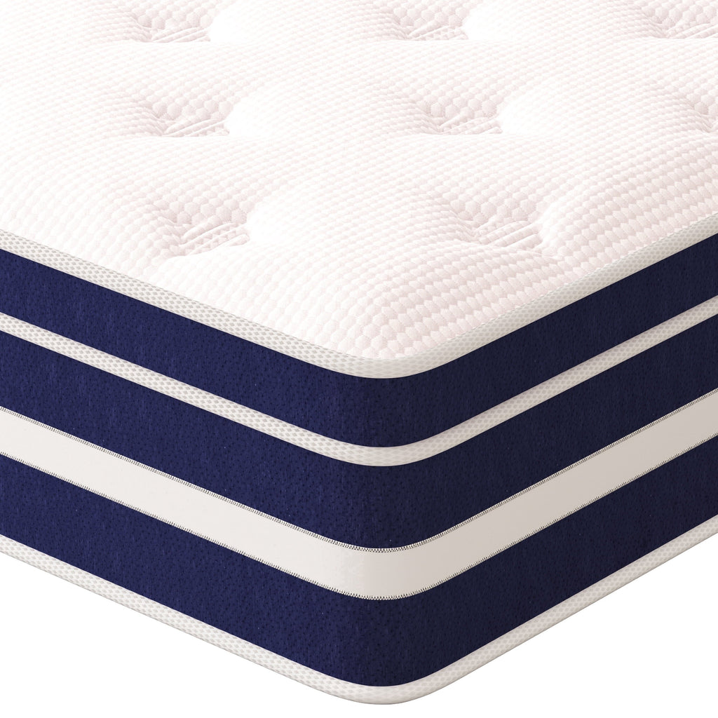 GUUKIN 12 inch Twin Mattress, Memory Foam & Spring Hybrid Medium Comfort Twin Size in a Box,Adult