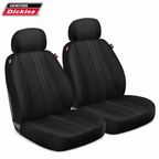Genuine Dickies 2-Piece Quincy Pro-Grade Seat Covers for Cars, Trucks, and SUVs, Black