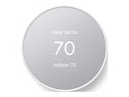 Google Nest Thermostat - Smart Programmable Wi-Fi GA01334-US - Snow