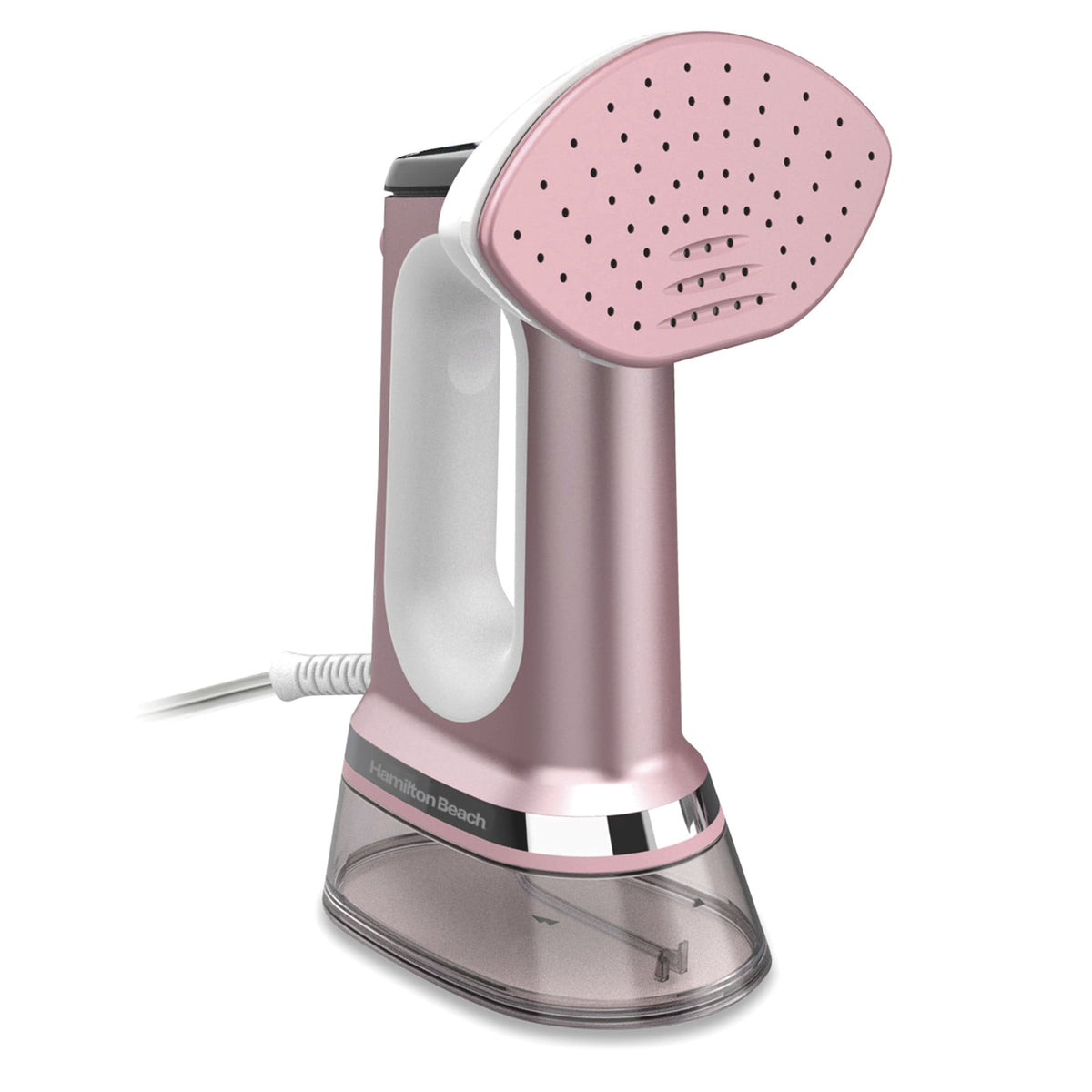 Hamilton Beach 3-in-1 Handheld Clothes Steamer & Iron, 1700 W 300 ml Clothing Steamer, 45-Second Heat Up, 27 Minutes of Steam, Rose