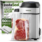 InstaSeal Food Vacuum Sealer Machine, Upright Vacuum Sealer Machine Allows to Vacuum Seal Liquids, Food Sealer, Keeps Food Fresh Longer As Seen on TV