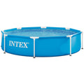 Intex: Metal Frame Pool - 8' x 20" - Above Ground Swimming, Puncture-Rust Resistant, Easy T-Joint Setup, Outdoor Family Water Play, 483 Gal, 28205EH