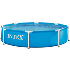 Intex: Metal Frame Pool - 8' x 20" - Above Ground Swimming, Puncture-Rust Resistant, Easy T-Joint Setup, Outdoor Family Water Play, 483 Gal, 28205EH