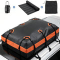 JIOABL 20 Cu ft Rooftop Cargo Carrier Bag,Waterproof Car Roof Bag with 6 Safety Hooks, Anti-Slip Mat, Lock for Cars & SUVs