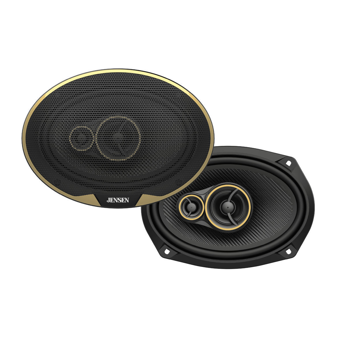Jensen 6"x9" 3-Way Aramid Fiber Coaxial Car Speakers (Pair), 1200W Peak Power, 200W RMS - WJS69R