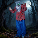 Joyfy 5.3 Ft Standing Werewolf Large Halloween Decorations Outdoor, Scary Life Size Animatronics, Sound & Motion Activated with LED Eyes, Moving Arms