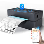 Label Printer Bluetooth 4x6 Thermal Wireless Shipping Label Maker for Packages, Compatible with Windows, iOS & Android, Ideal for Business & Home