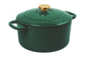 Lodge 7 qt Enameled Cast Iron Dutch Oven with Loop Handles, Emerald
