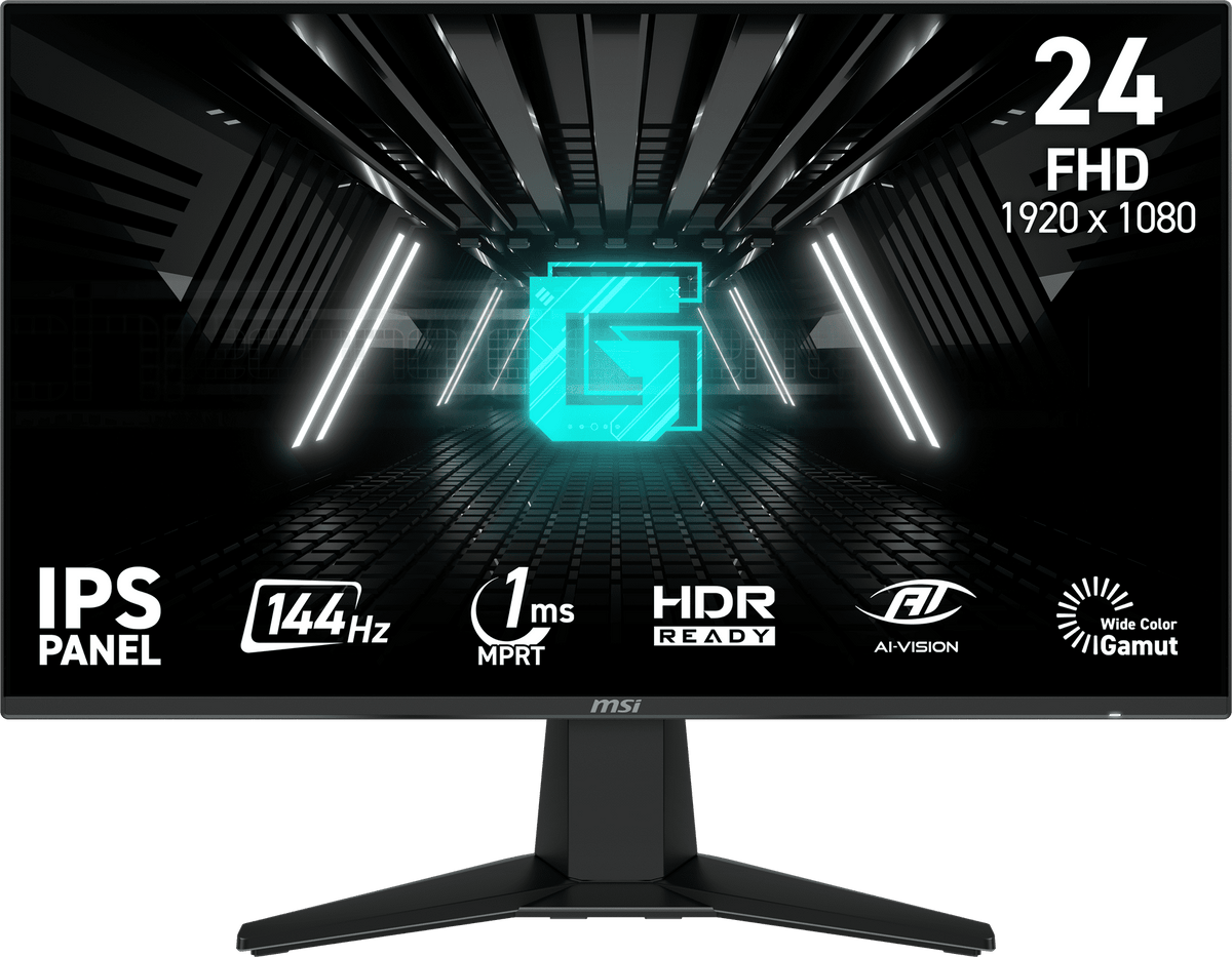 MSI 23.8" FHD (1920x1080) HDMI DP 144Hz 1ms FreeSync IPS Gaming Monitor - G242LW