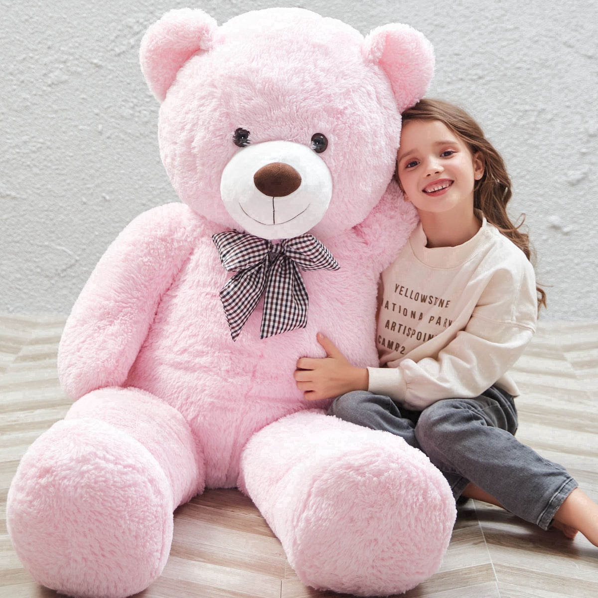 MaoGoLan Giant Teddy Bear 47" Giant Bear Stuffed Animals 4ft Big Plush Toy