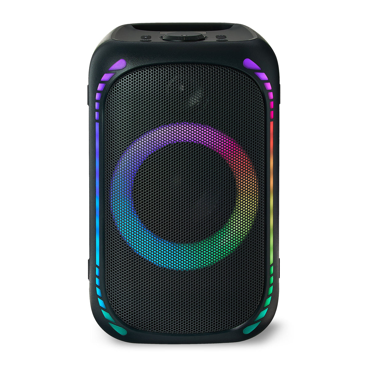 Onn Medium Portable Party Speaker Gen. 2, IPX7 Waterproof, 3 Speakers, Black