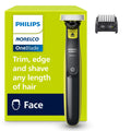 Philips OneBlade 360 Face, Hybrid Electric Trimmer & Shaver, 5-in-1 Comb, Wet & Dry Use, Black, QP2724/70
