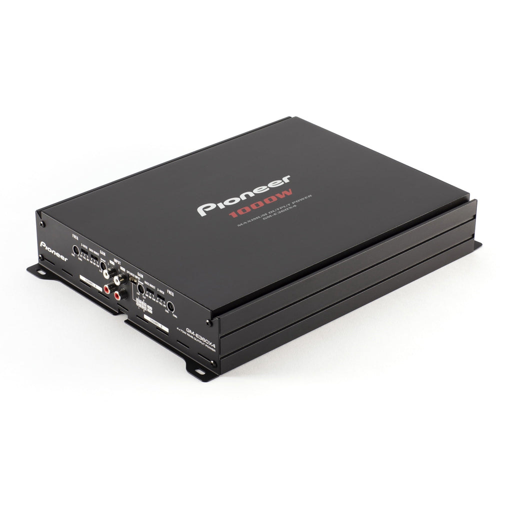 Pioneer GM-E360X4 4-Channel Bridgeable Car Amplifier, 1000W Max Power, HPF/LPF & Bass Boost