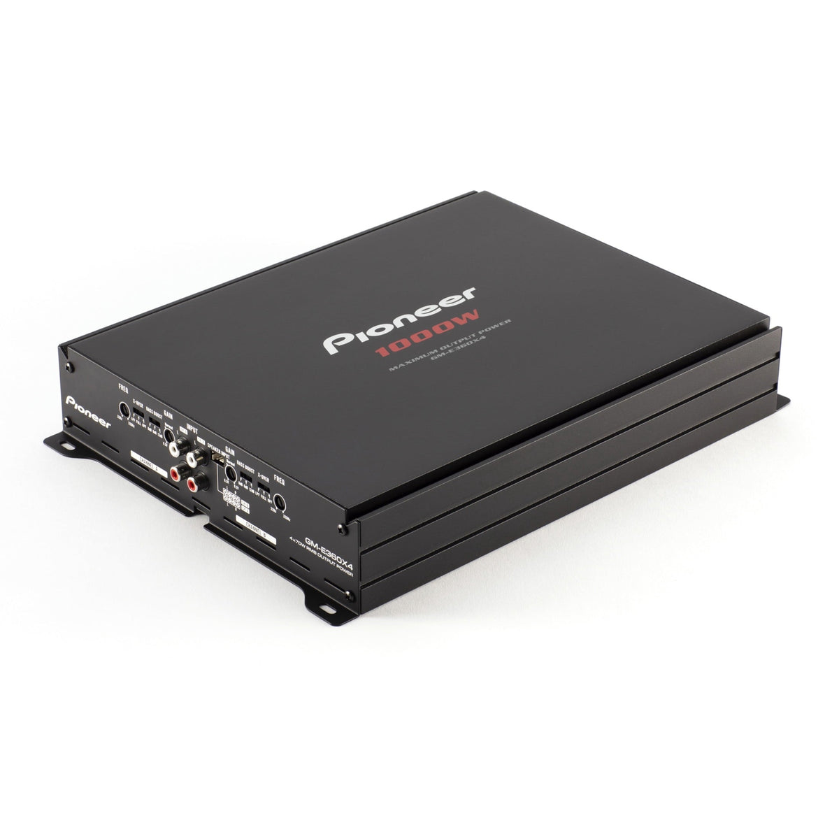 Pioneer GM-E360X4 4-Channel Bridgeable Car Amplifier, 1000W Max Power, HPF/LPF & Bass Boost