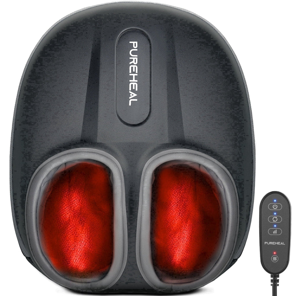 Pureheal Foot Massager with Heat,Shiatsu Foot Massager Machine for Plantar Fasciitis, FSA HSA Eligible, Gifts for Women Mom