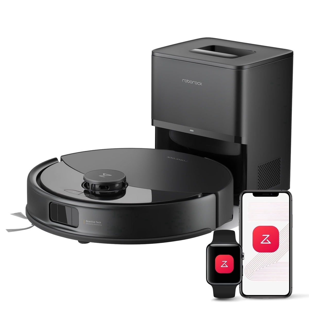 Roborock Q10 X5+ Robot Vacuum and Mop, Self-Emptying, Hands-Free Cleaning for up to 7 Weeks, 10,000Pa Suction, Obstacle Avoidance, LiDAR Navigation
