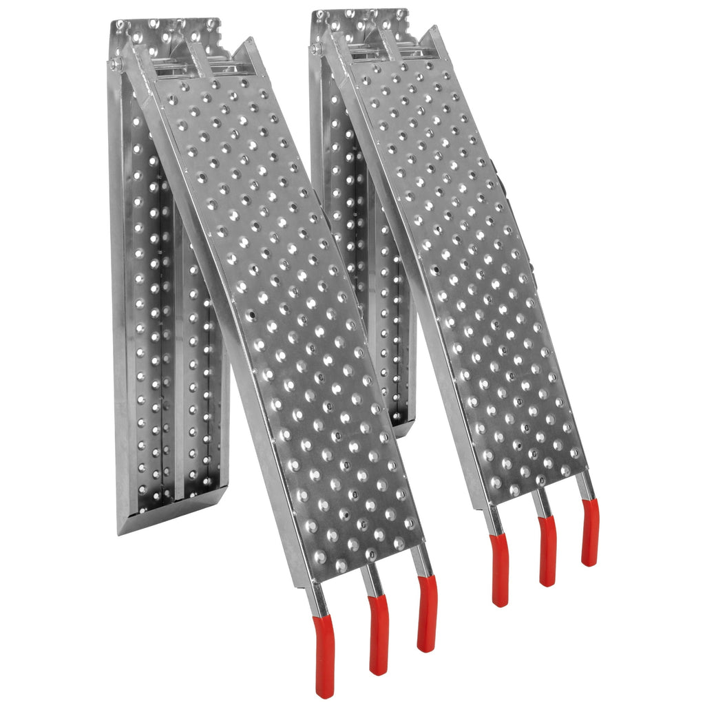 Stalwart Set of Two 69-Inch Foldable Loading Ramps with 2200lb Capacity
