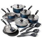 Tramontina Primaware 18-Piece Nonstick Cookware Set Blue